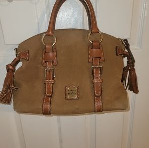 Dooney & Bourke Brown Suede Satchel